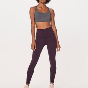 Lululemon Wunder Under Hi Rise Sz 4 Black Cherry